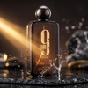 Afnan 9PM Elixir — water droplets close-up