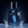 Yves Saint Laurent Y L'Elixir — water droplets close-up