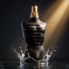 Jean Paul Gaultier Le Male Le Parfum — water droplets close-up