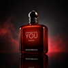 Emporio Armani Stronger With You Parfum — dark luxury shot