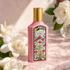 Gucci Flora Gorgeous Gardenia Gift Set — lifestyle shot