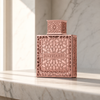 Rayhaan (rose-gold geometric) — marble editorial